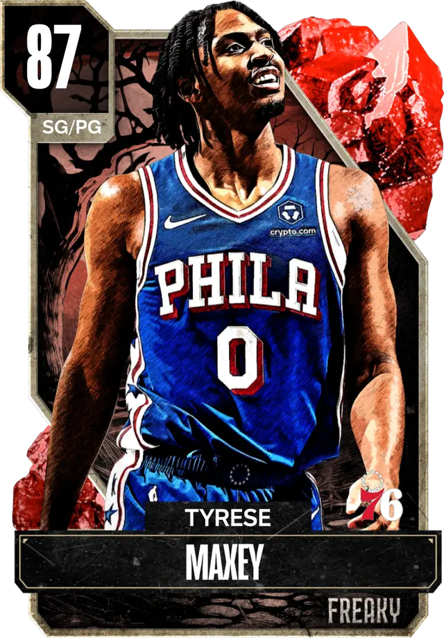 (RUBY) Tyrese Maxey (87 OVR)
