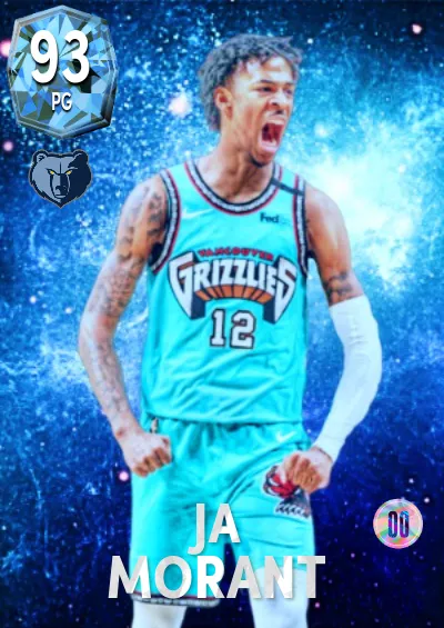 Galactic Ja Morant Card. Just getting used to making cards again