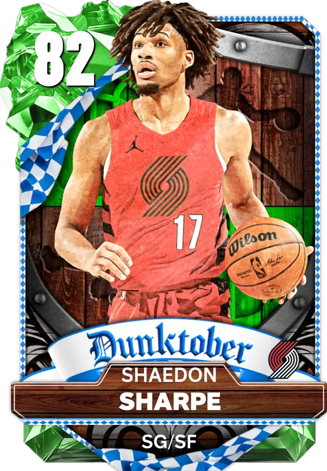 (EMERALD) Shaedon Sharpe (82 OVR)