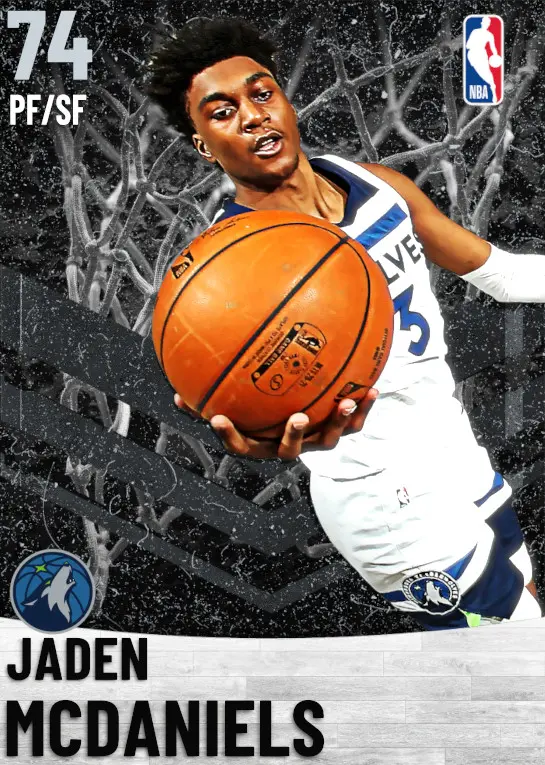 (SILVER) Jaden McDaniels (74 OVR)