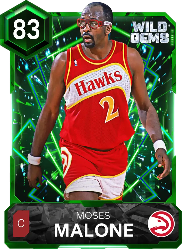 (EMERALD) Moses Malone (83 OVR)