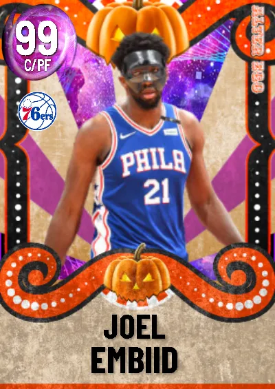 Masked Joel Embiid