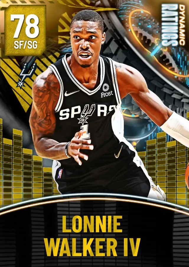 (GOLD) Lonnie Walker IV (78 OVR)