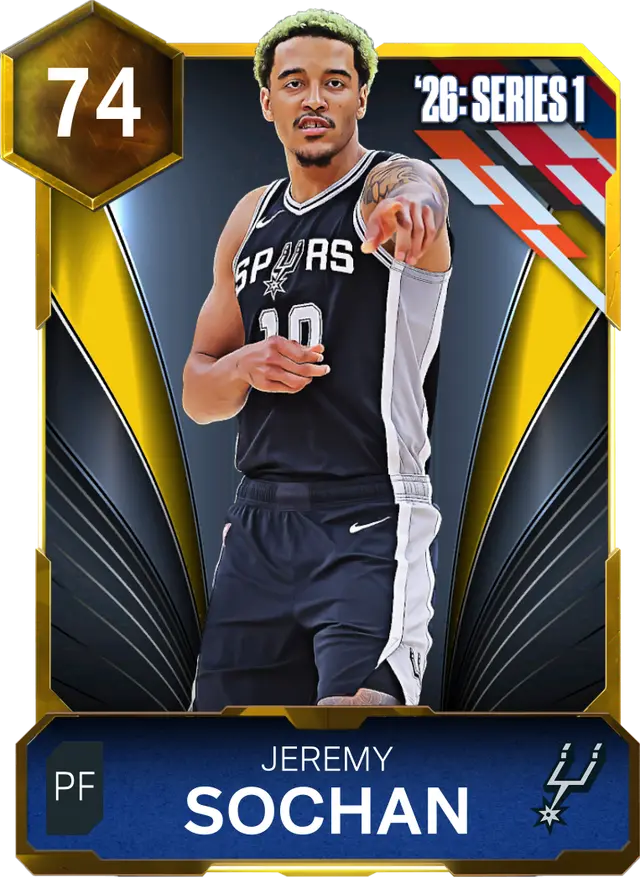 (GOLD) Jeremy Sochan (74 OVR)