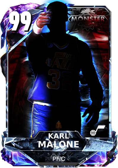 Karl Malone. Making this card was too annoying(Crash masterclass)