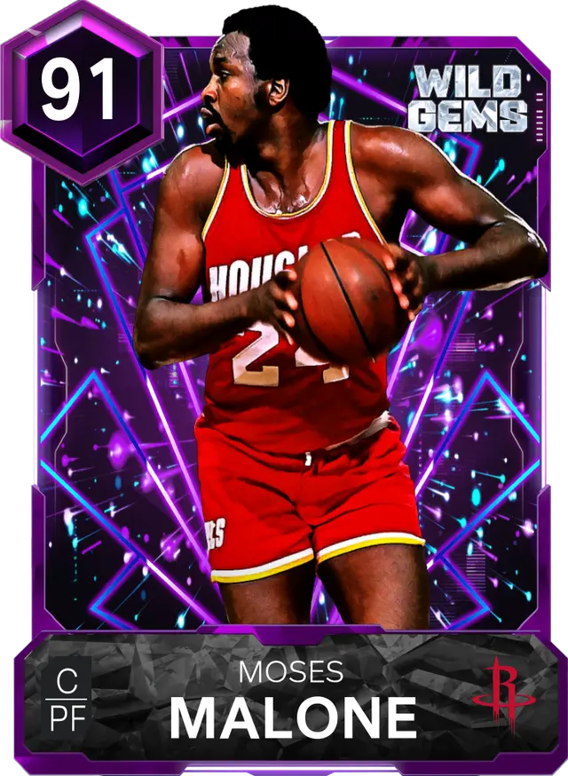 (AMETHYST) Moses Malone (91 OVR)
