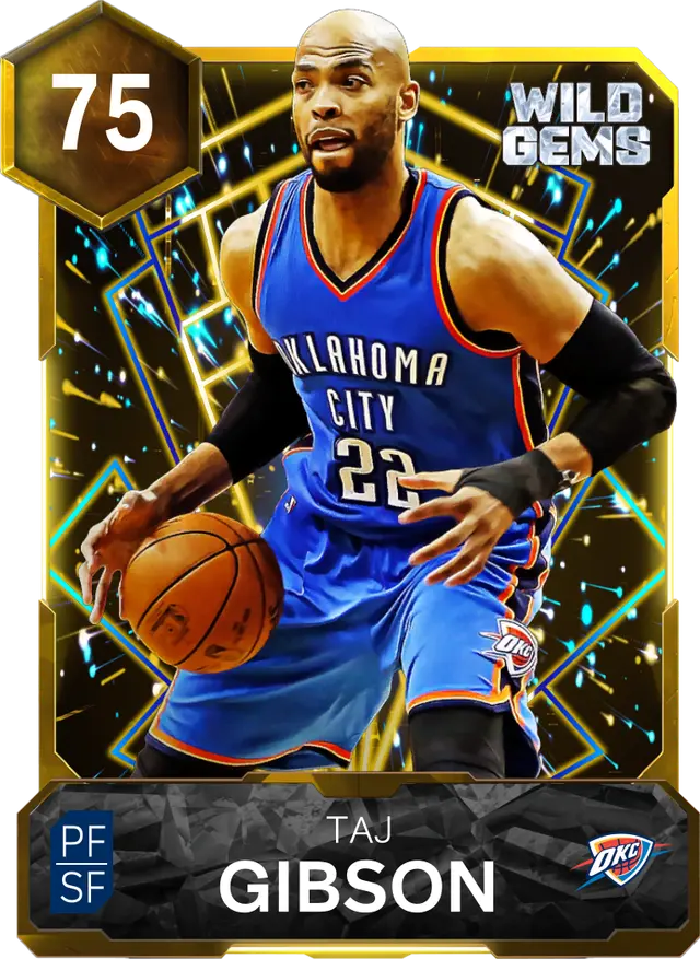 75 Taj Gibson | Gold Wild Gems