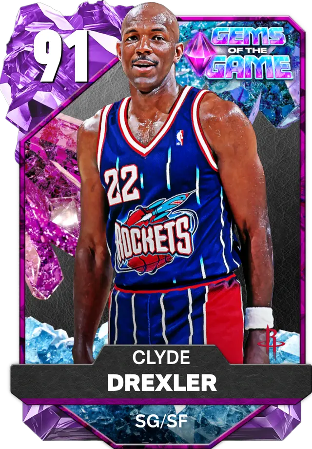 (AMETHYST) Clyde Drexler (91 OVR)