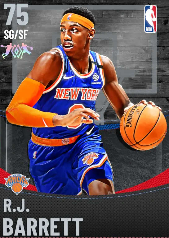 (SILVER) R.J. Barrett (75 OVR)