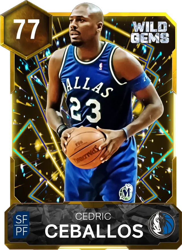 77 Cedric Ceballos | Gold Wild Gems