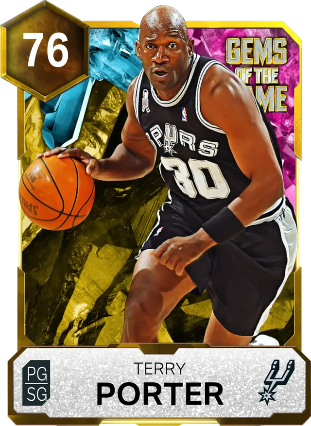 76 Terry Porter | Gold Gems of the Game