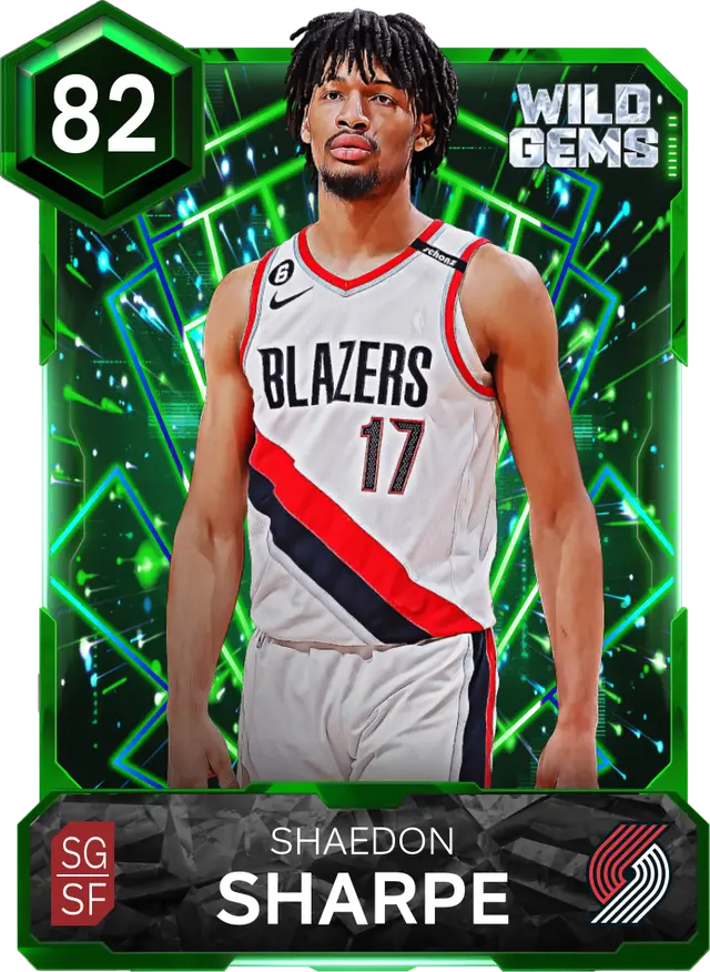 (EMERALD) Shaedon Sharpe (82 OVR)