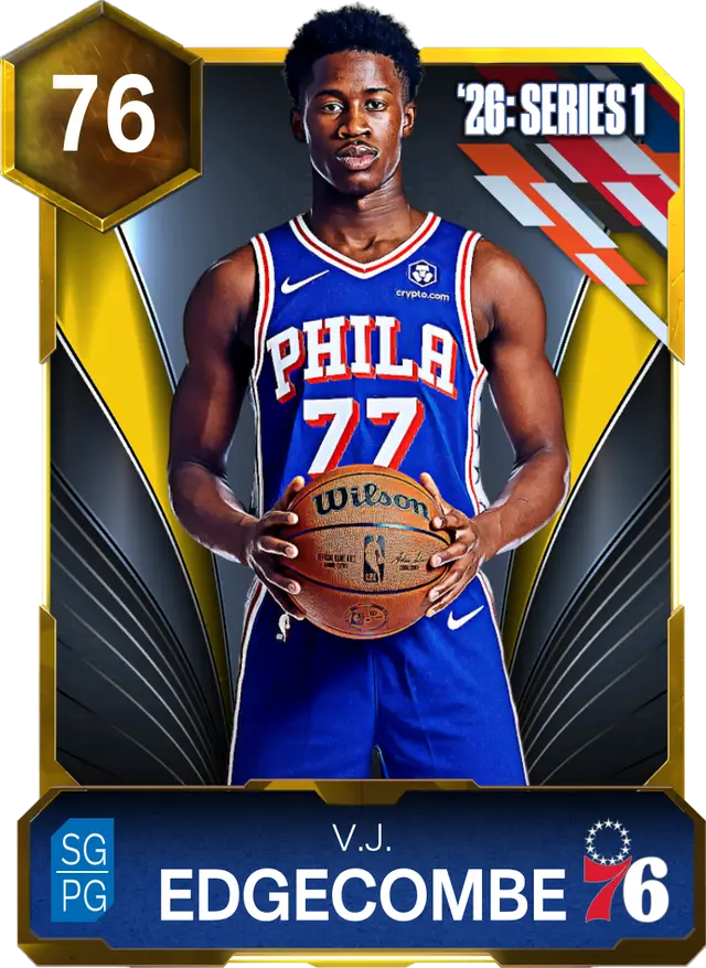 (GOLD) V.J. Edgecombe (76 OVR)