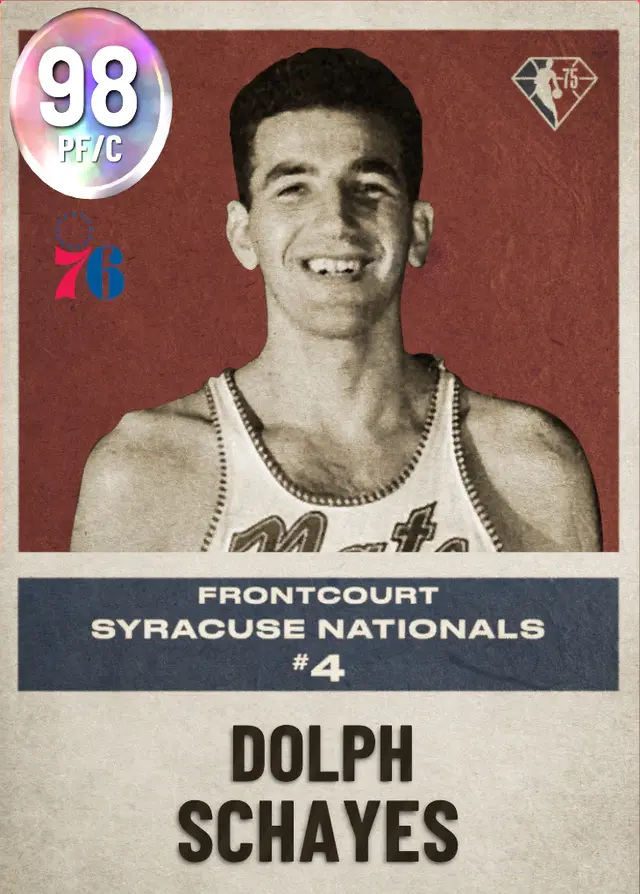 (OPAL) Dolph Schayes (98 OVR)