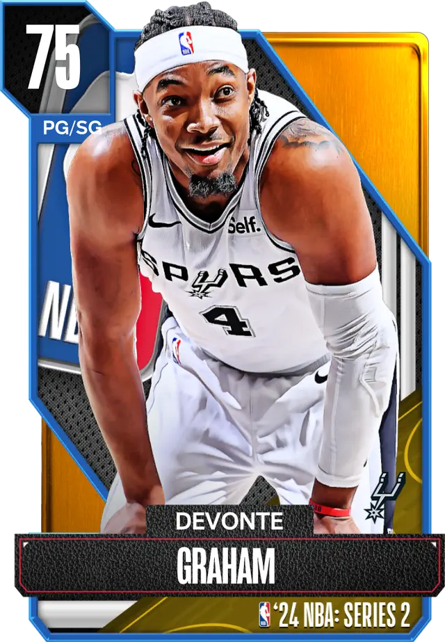 (GOLD) Devonte Graham (75 OVR)