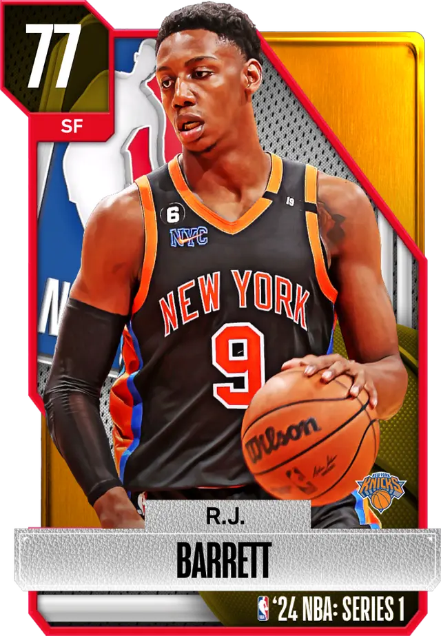 (GOLD) R.J. Barrett (77 OVR)