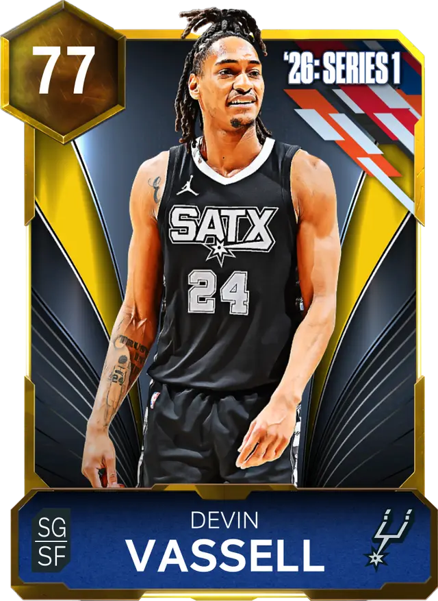 (GOLD) Devin Vassell (77 OVR)