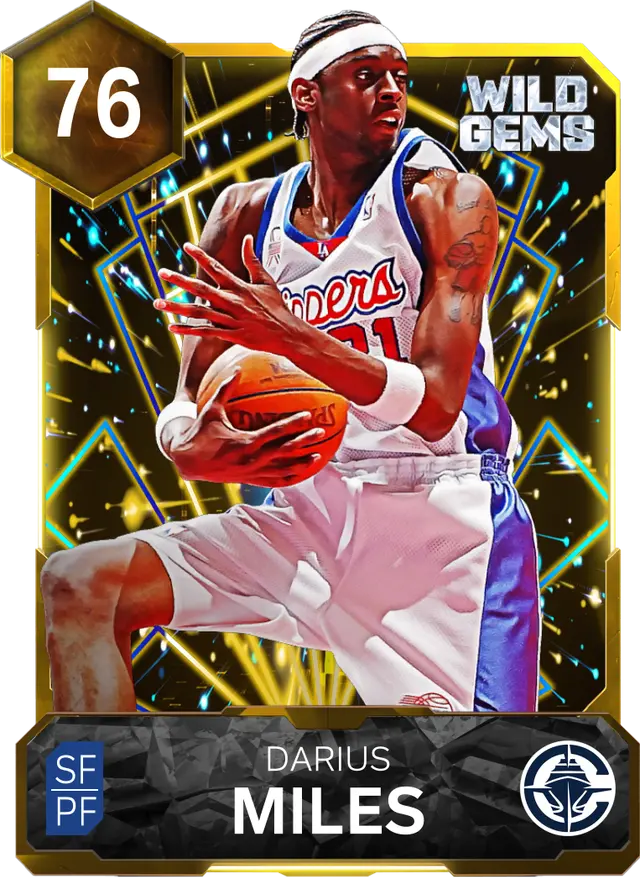 76 Darius Miles | Gold Wild Gems