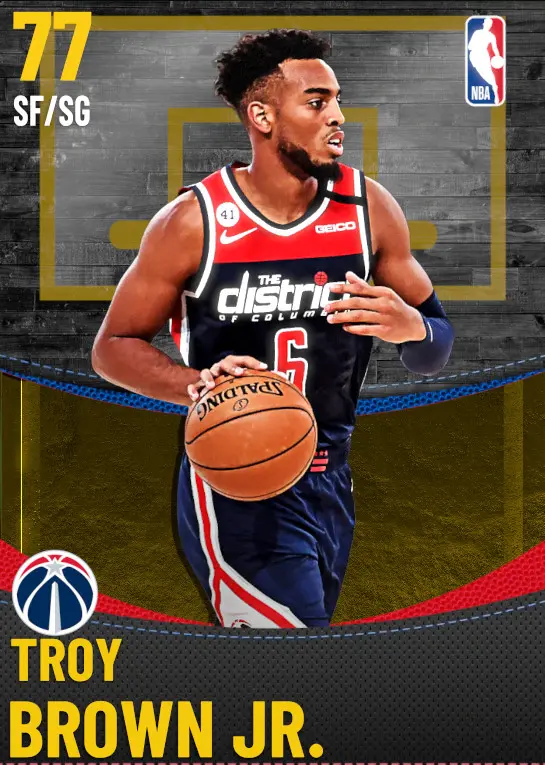 (GOLD) Troy Brown Jr. (77 OVR)