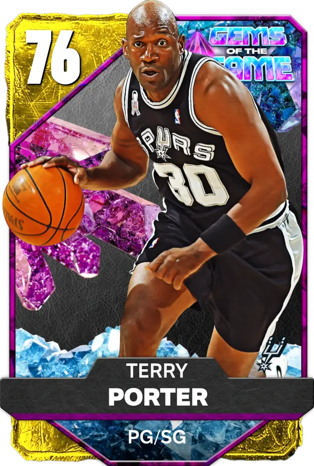 76 Terry Porter | Gold Gems of the Game