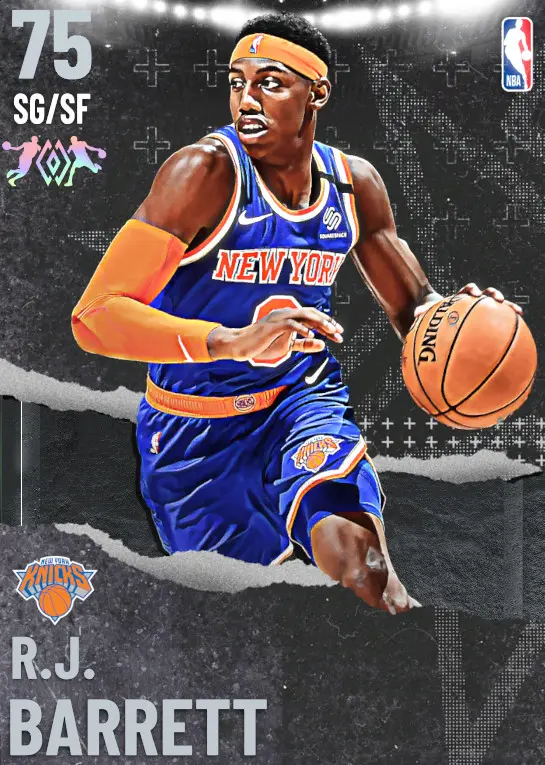 (SILVER) R.J. Barrett (75 OVR)