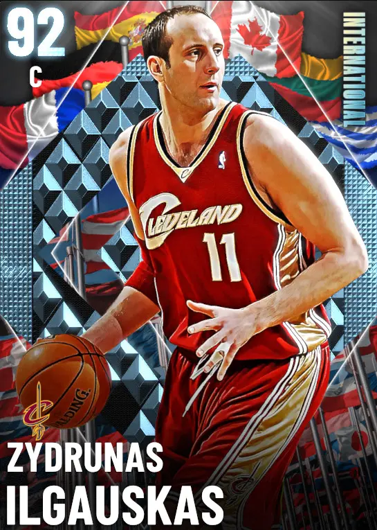 (DIAMOND) Zydrunas Ilgauskas (92 OVR)