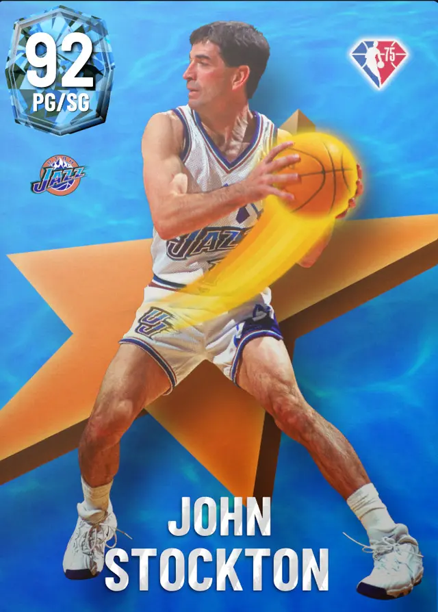 (DIAMOND) John Stockton (92 OVR)