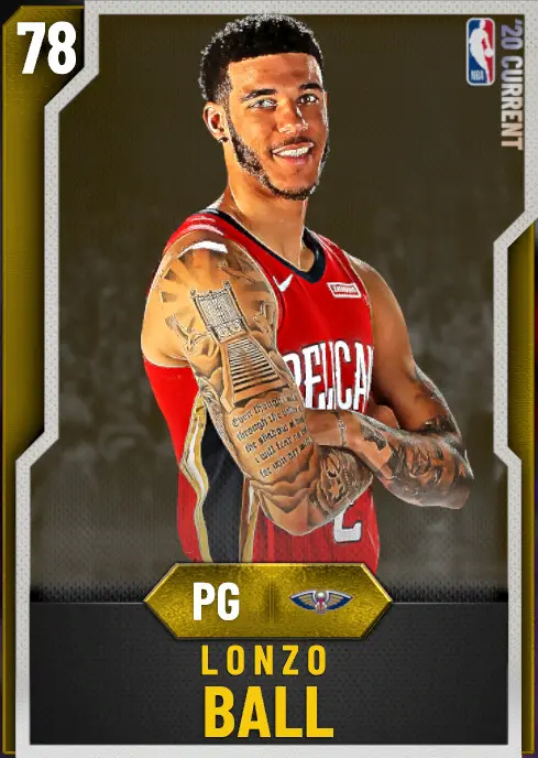 (GOLD) Lonzo Ball (78 OVR)