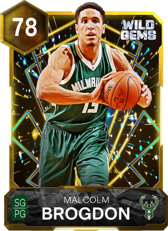 78 Malcolm Brogdon | Gold Wild Gems