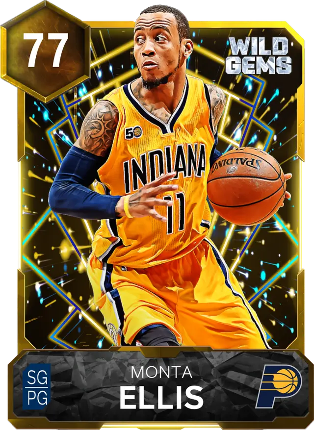 77 Monta Ellis | Gold Wild Gems