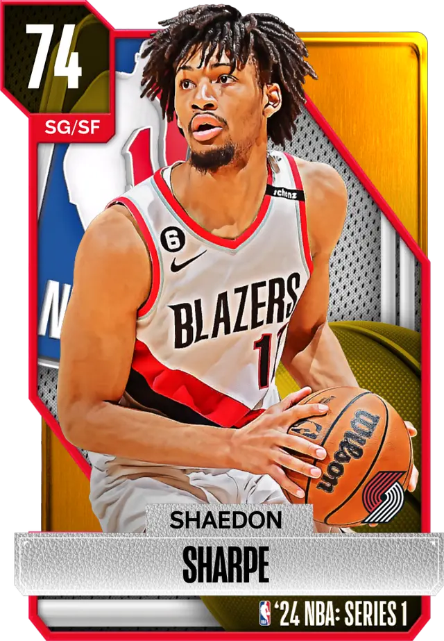 (GOLD) Shaedon Sharpe (74 OVR)