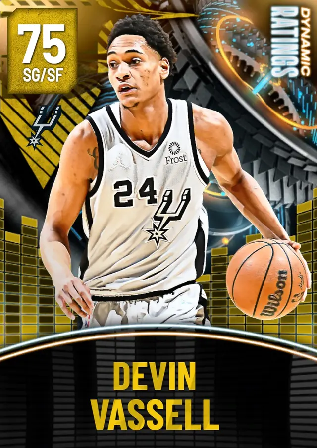 (GOLD) Devin Vassell (75 OVR)